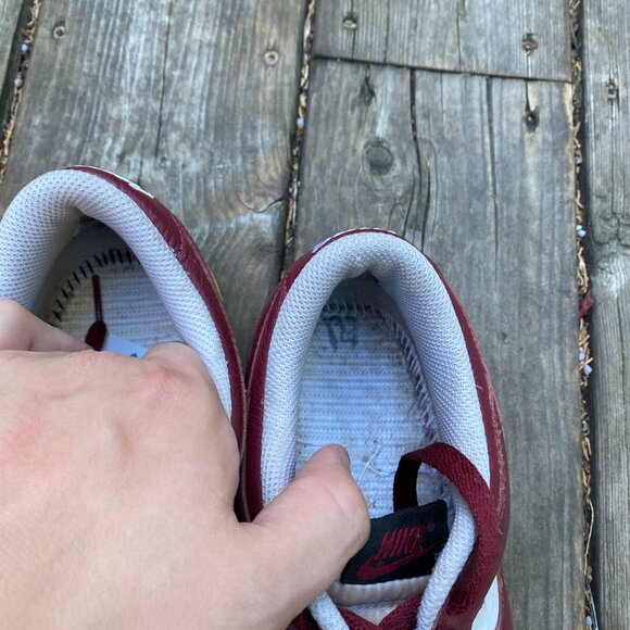 2007 Nike Dunk Low CL White Team Red Black Size 10.5 - Picture 7 of 11